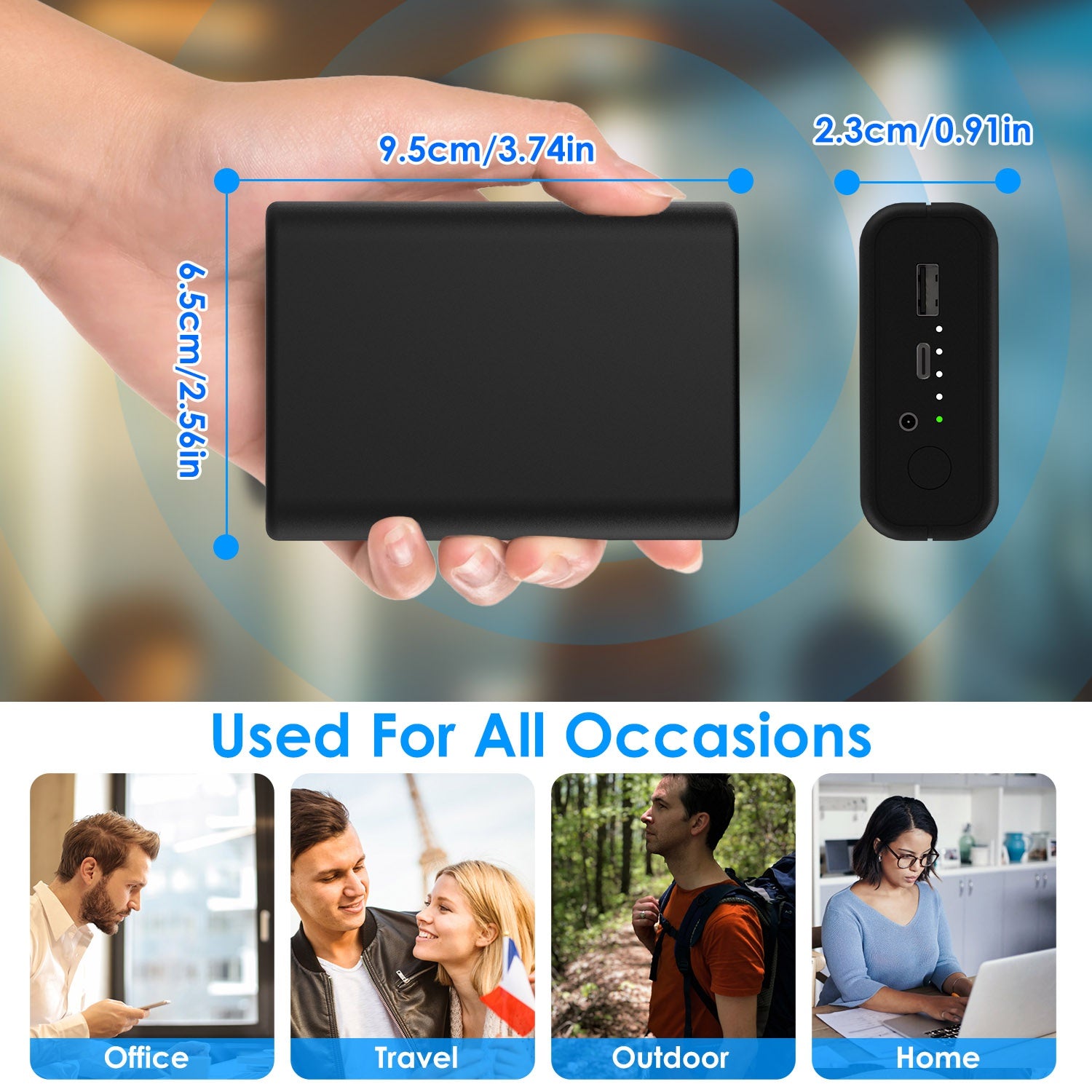 Power Bank 1Pc 10,000mAh OR 20,000mAh 5V 2A
